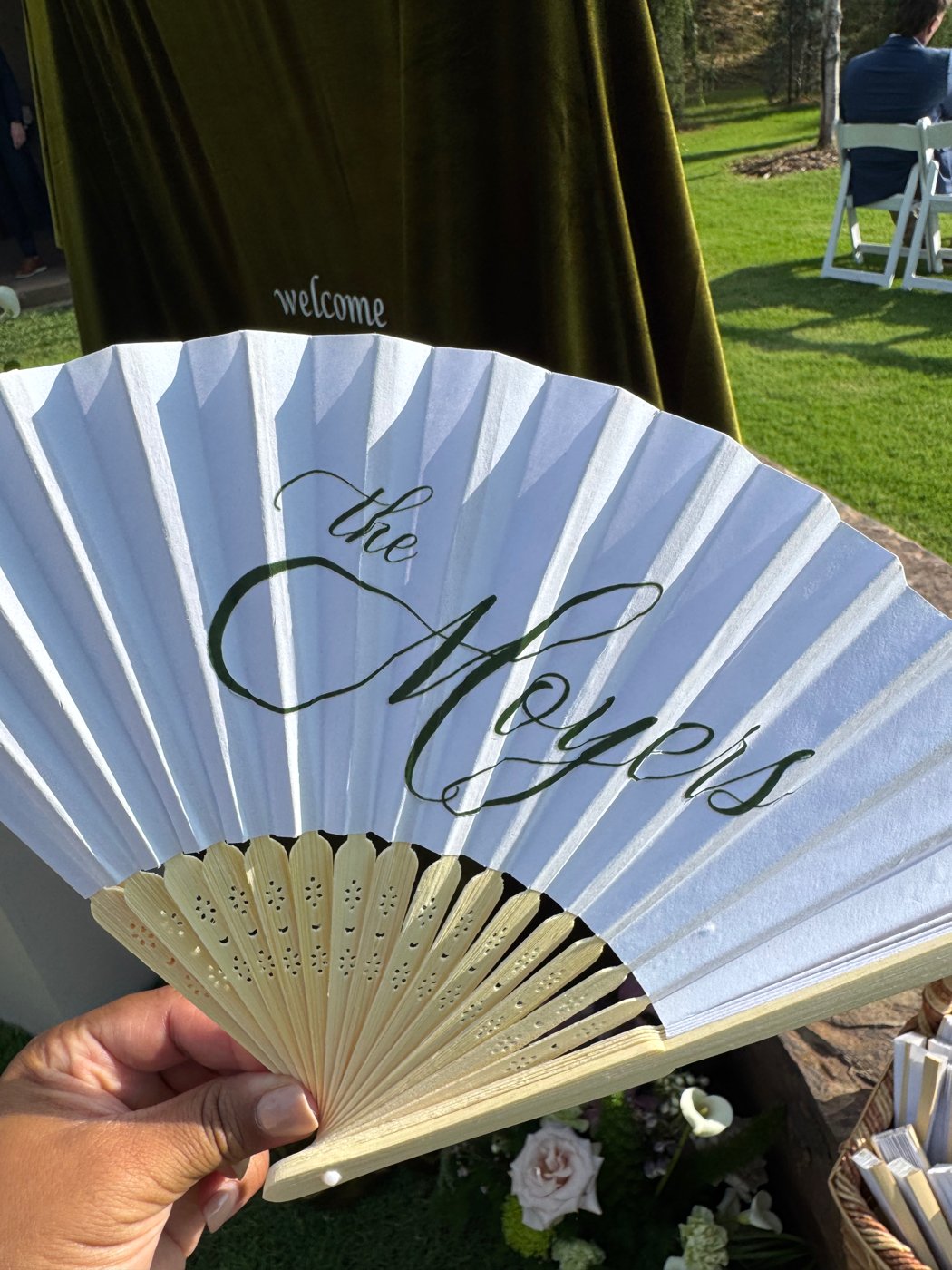 Monogram Fans by The Wedding Sets